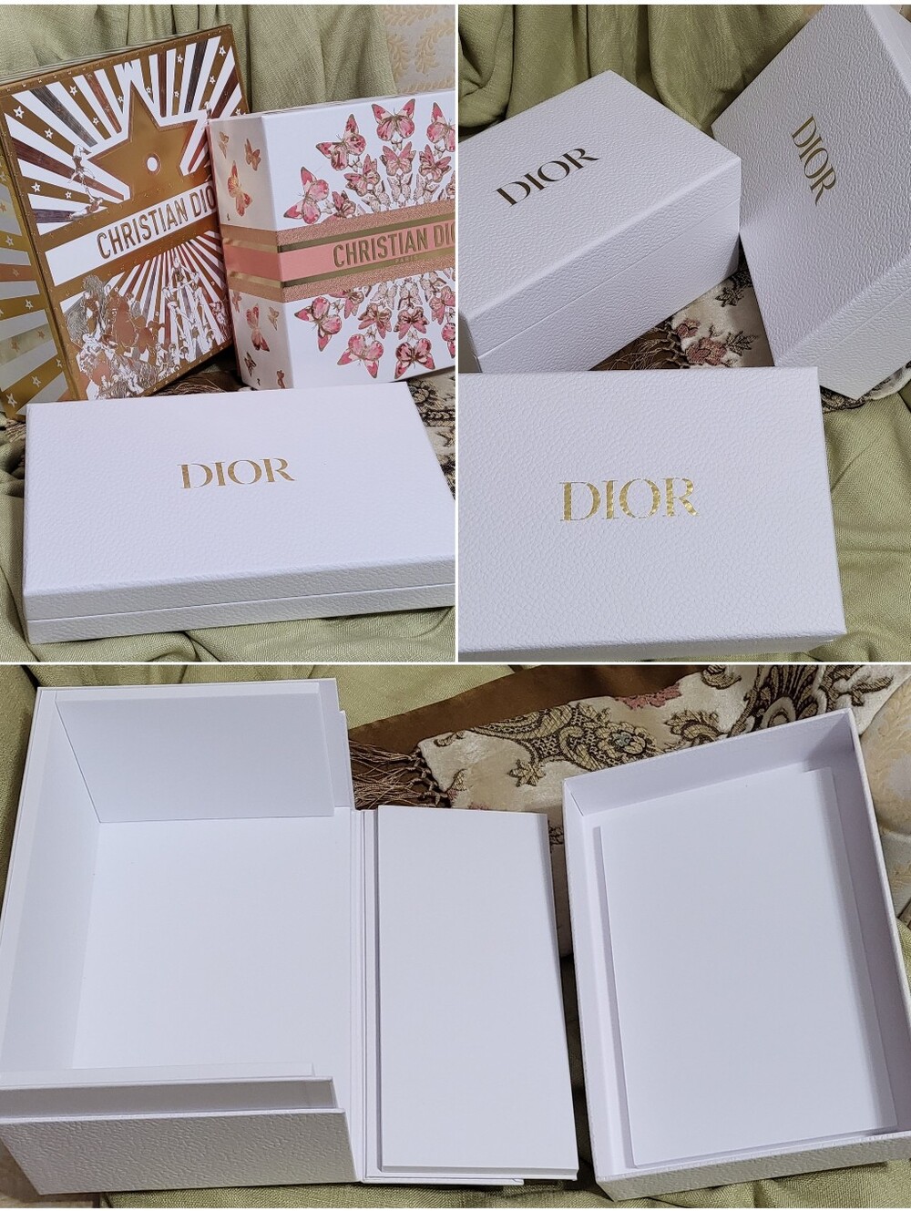 DIOR assorted empty gift boxes